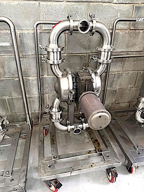 BOMBA NEUMATICA DOBLE DIAFRAGMA ACERO INOXIDABLE #11042