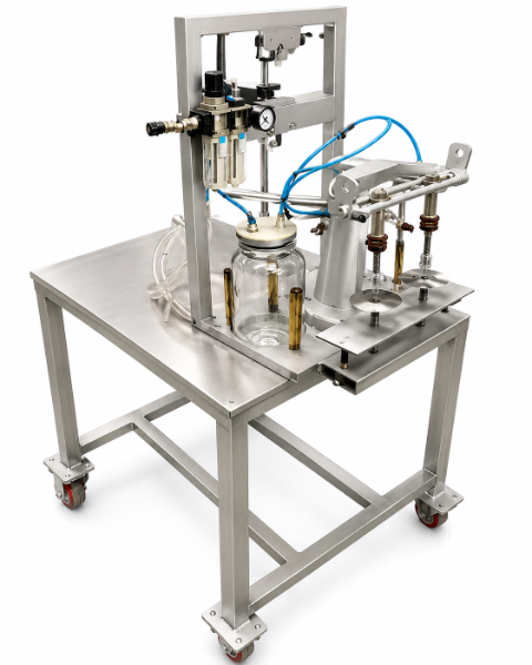 LLENADORA SEMI AUTOMATICA DE LIQUIDOS POR VACIO #5364 Equipos de embalaje