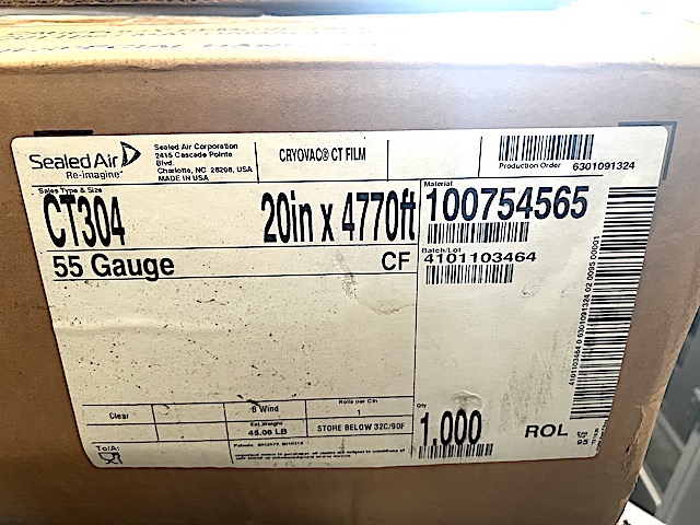 BOBINA MARCA CRYOVAC CT304 #6397